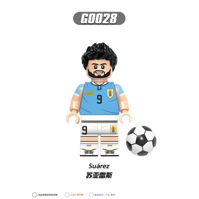 G0104 NEW Soccer Player Footballer Son Heung-Min Virgil Eriksen Mini Toys Minifigs Building Blocks Sets Gift Educational Toys For Kids