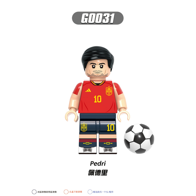 G0104 NEW Soccer Player Footballer Son Heung-Min Virgil Eriksen Mini Toys Minifigs Building Blocks Sets Gift Educational Toys For Kids