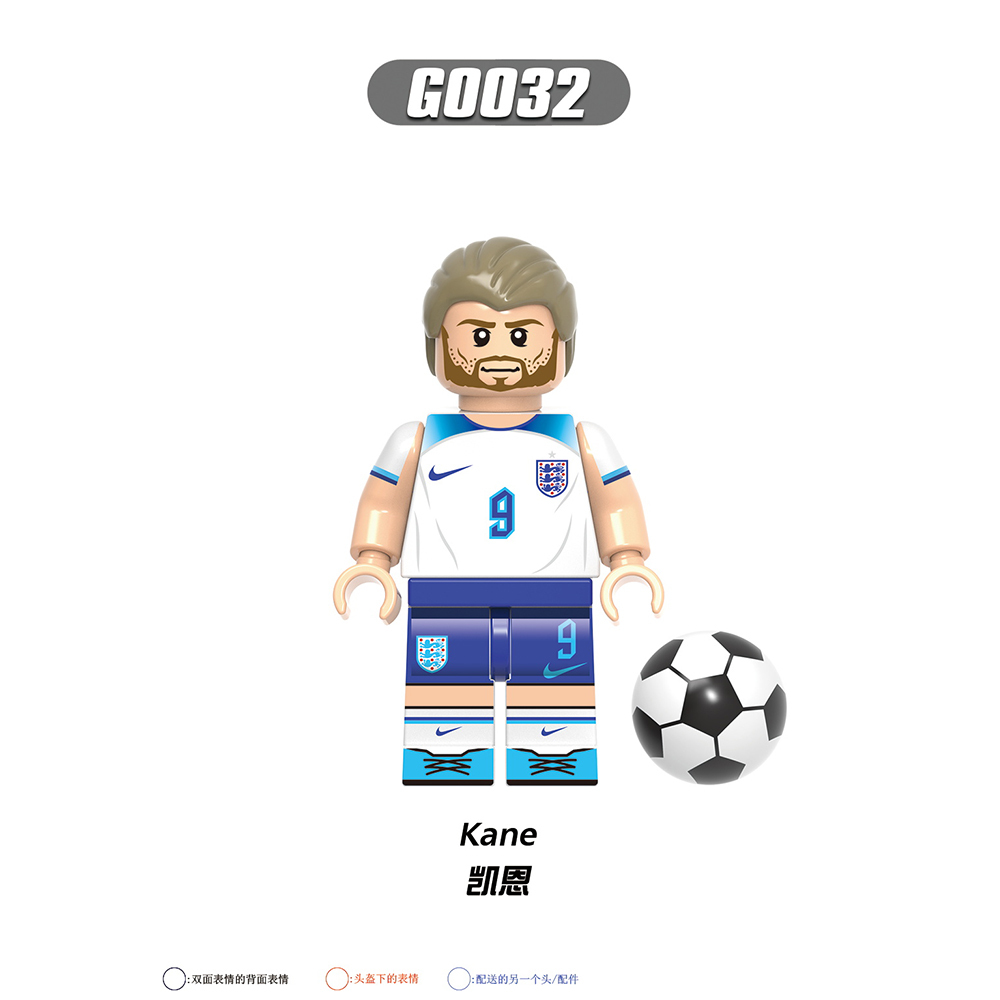 G0104 NEW Soccer Player Footballer Son Heung-Min Virgil Eriksen Mini Toys Minifigs Building Blocks Sets Gift Educational Toys For Kids