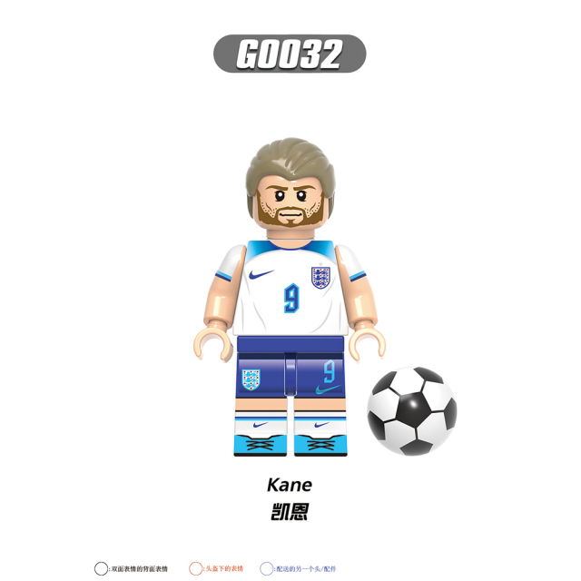 G0104 NEW Soccer Player Footballer Son Heung-Min Virgil Eriksen Mini Toys Minifigs Building Blocks Sets Gift Educational Toys For Kids