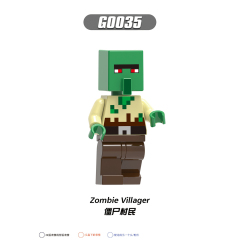 G0105 Game My World Diver Zombie Villager Hunter Figures Puzzle Creation DIY Gift Plastic Mini Building Block Sets Educational Anime Kids Toys