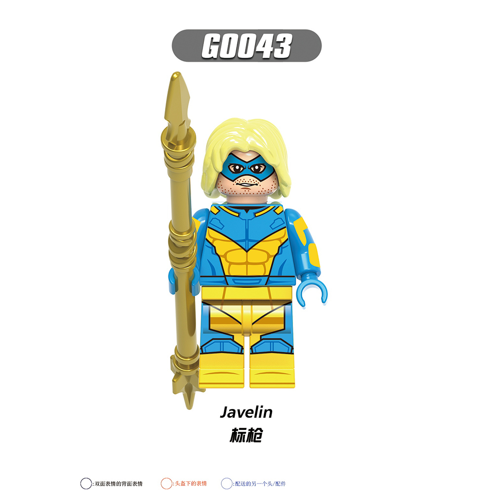 G0106 DC Superhero Movie Amanda Waller Thinker Javelin Mini Toys Juguetes Gift Building Blocks Sets Toys For Kids
