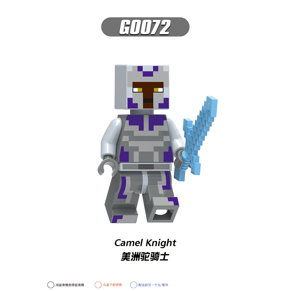 G0109 Game My World Ghast Horsebreeder Royal Knight Figures Puzzle Creation DIY Gift Plastic Mini Building Block Sets Educational Kids Toys