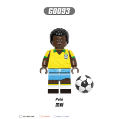 G0112 Soccer Football Star Player Messi Mbappé Ronaldo Maradona Muller Gift Building Blocks Sets Educational Kids Toys
