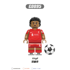 G0112 Soccer Football Star Player Messi Mbappé Ronaldo Maradona Muller Gift Building Blocks Sets Educational Kids Toys