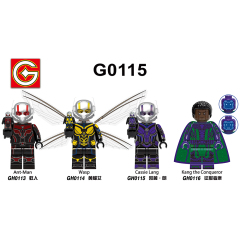 G0115  Marvel Comics Superhero Movie  Ant-Man  Wasp Cassie Lang Kang the Conqueror Mini Toys Juguetes Gift Building Blocks Sets Toys For Kids