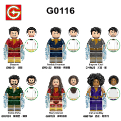 G0116 DC Comics Movie Shazam Freddy Freeman Mary Marvel Mini Toys Juguetes Gift Building Blocks Sets Toys For Kids