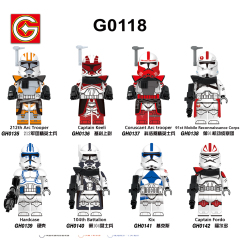 G0118 Star Wars Captain Keeli Coruscant Arc Trooper Hardcase Captain Fordo Figures Gifts Puzzle Building Block Sets Educational Toys Kids