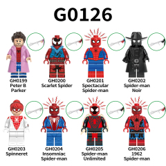 G0126  Marvel Comics Superhero Movie Spider-Man Unlimited Insomniac Spider-Man Mini Toys Juguetes Gift Building Blocks Sets Kids Toys