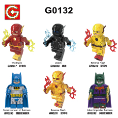 G0132 Movie DC Comic SuperHero The Flash Reverse Flash Zoom Reverse Flash Mini Action Building Blocks Plastic Kids Toys