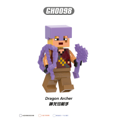 G0113 Game My World Jungle Explorer Dragon Archer Figures Puzzle Creation DIY Gift Plastic Mini Building Block Sets Educational Kids Toys