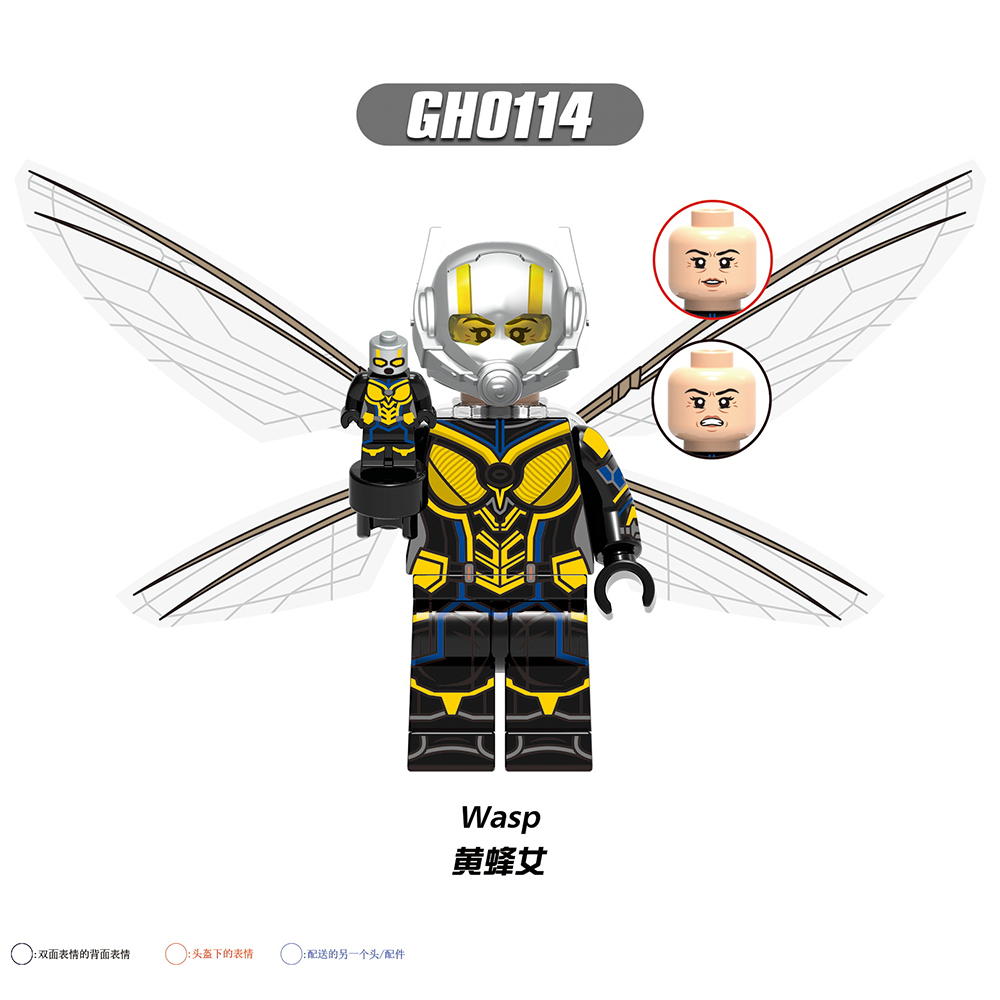 G0115  Marvel Comics Superhero Movie  Ant-Man  Wasp Cassie Lang Kang the Conqueror Mini Toys Juguetes Gift Building Blocks Sets Toys For Kids