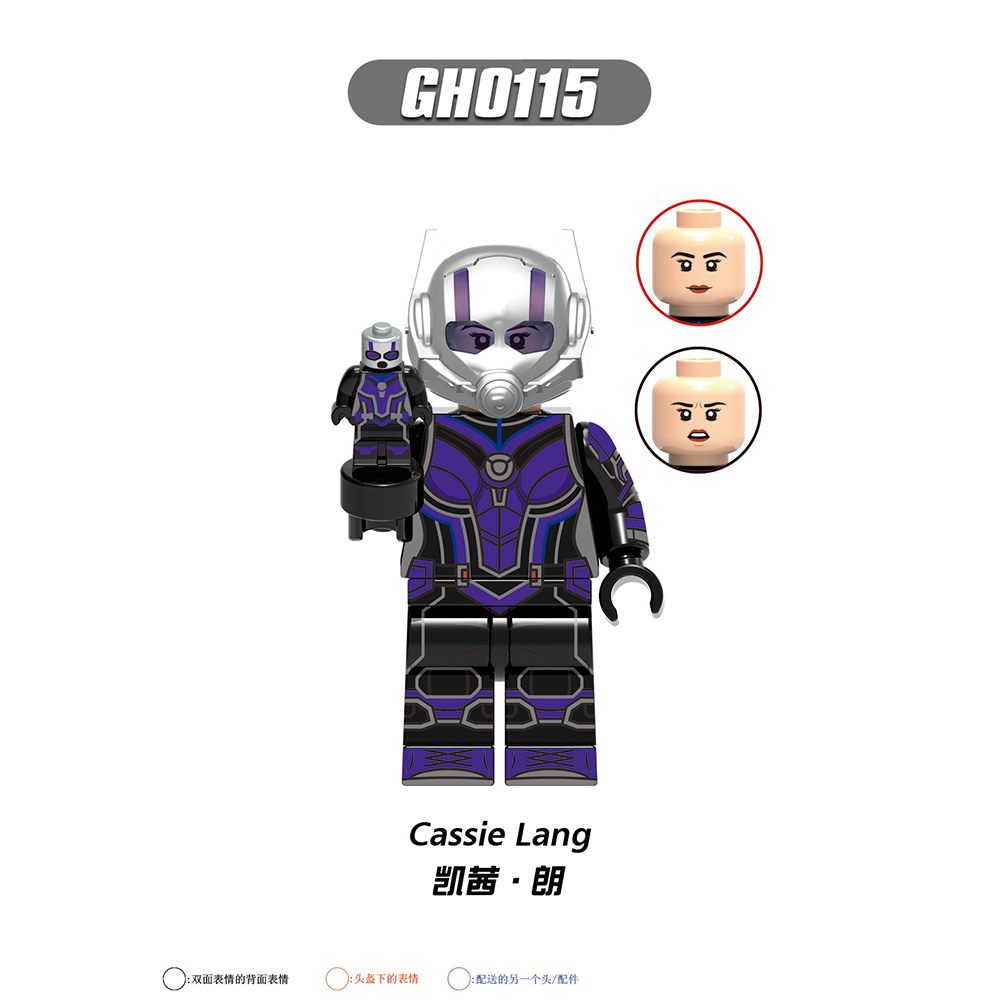 G0115  Marvel Comics Superhero Movie  Ant-Man  Wasp Cassie Lang Kang the Conqueror Mini Toys Juguetes Gift Building Blocks Sets Toys For Kids