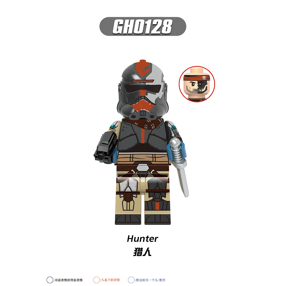 G0117 Star Wars Wrecker Hunter Wilco Trooper Cody Thorn Fox Figures Gifts Puzzle Building Block Sets Educational Toys Kids