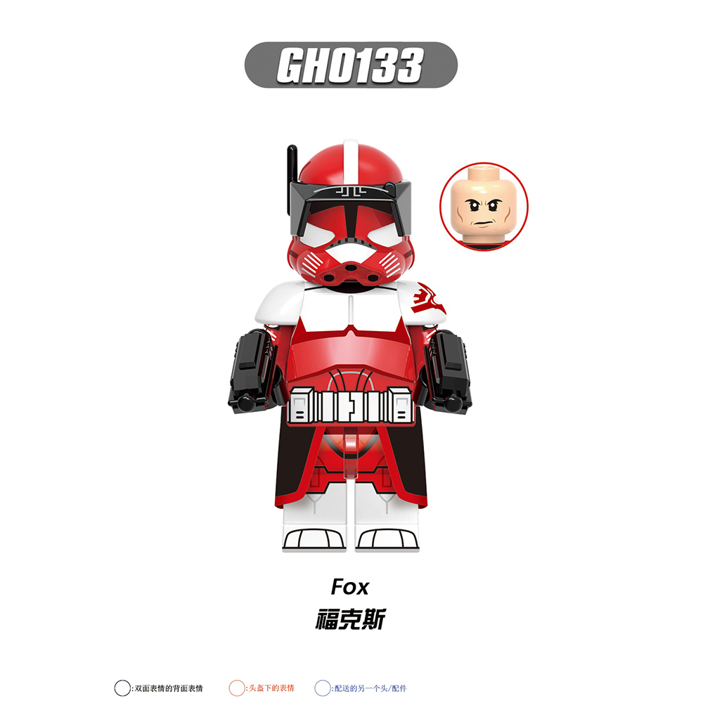 G0117 Star Wars Wrecker Hunter Wilco Trooper Cody Thorn Fox Figures Gifts Puzzle Building Block Sets Educational Toys Kids