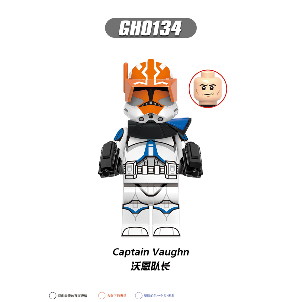 G0117 Star Wars Wrecker Hunter Wilco Trooper Cody Thorn Fox Figures Gifts Puzzle Building Block Sets Educational Toys Kids