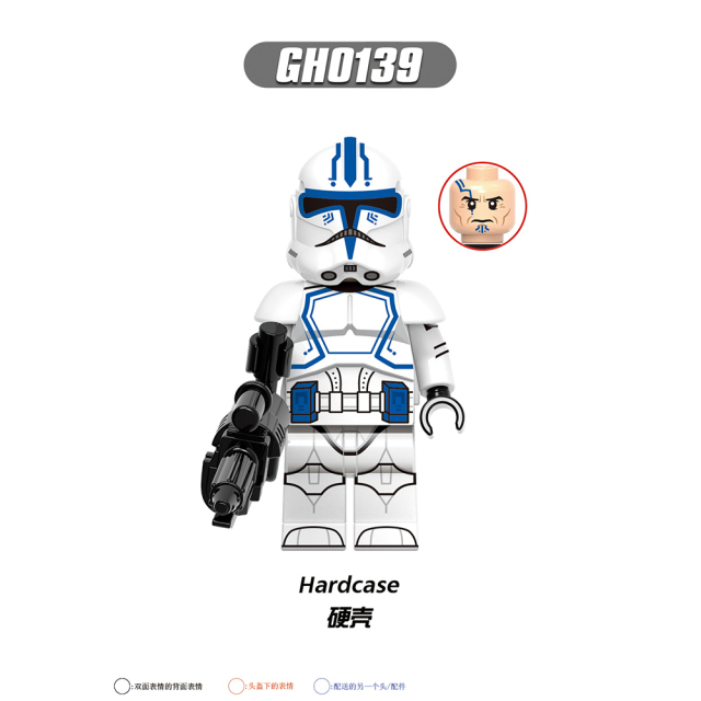 G0118 Star Wars Captain Keeli Coruscant Arc Trooper Hardcase Captain Fordo Figures Gifts Puzzle Building Block Sets Educational Toys Kids