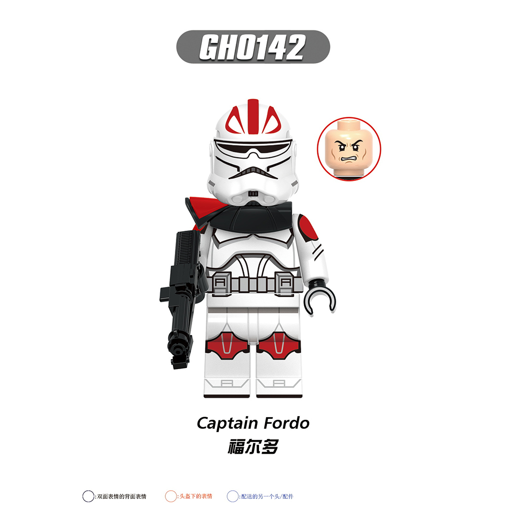 G0118 Star Wars Captain Keeli Coruscant Arc Trooper Hardcase Captain Fordo Figures Gifts Puzzle Building Block Sets Educational Toys Kids