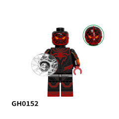 G0120  Marvel Comics Superhero Movie Crimson Cowl Suit Great Responsibility Suit Mini Toys Juguetes Gift Building Blocks Sets Toys For Kids