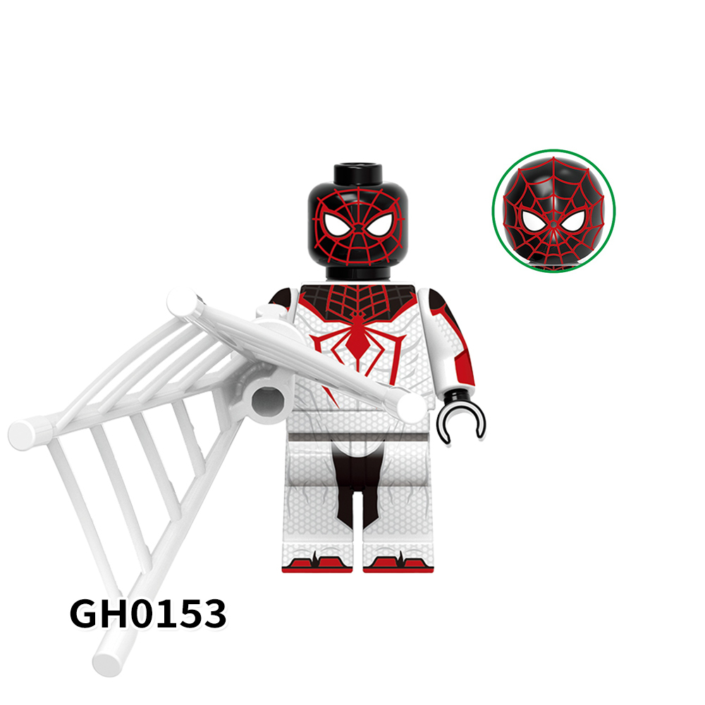 G0120  Marvel Comics Superhero Movie Crimson Cowl Suit Great Responsibility Suit Mini Toys Juguetes Gift Building Blocks Sets Toys For Kids