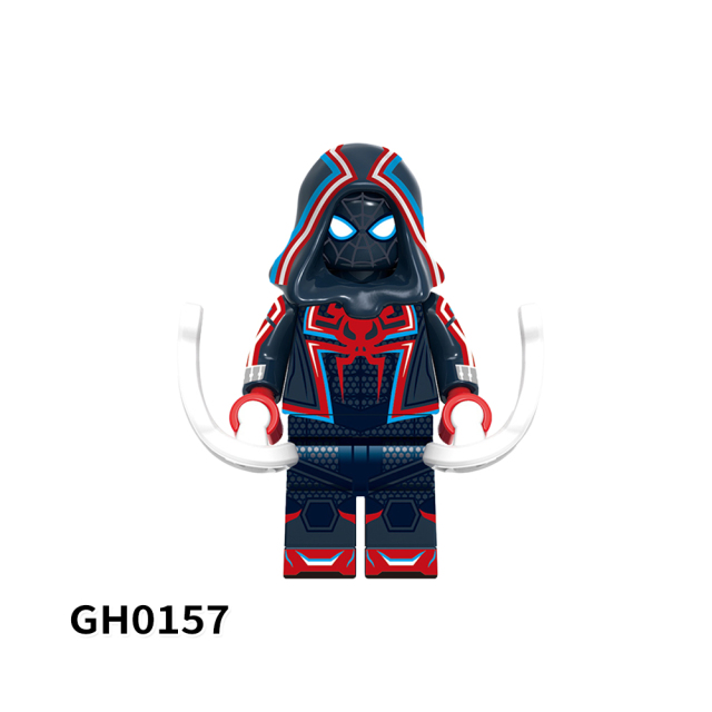 G0120  Marvel Comics Superhero Movie Crimson Cowl Suit Great Responsibility Suit Mini Toys Juguetes Gift Building Blocks Sets Toys For Kids