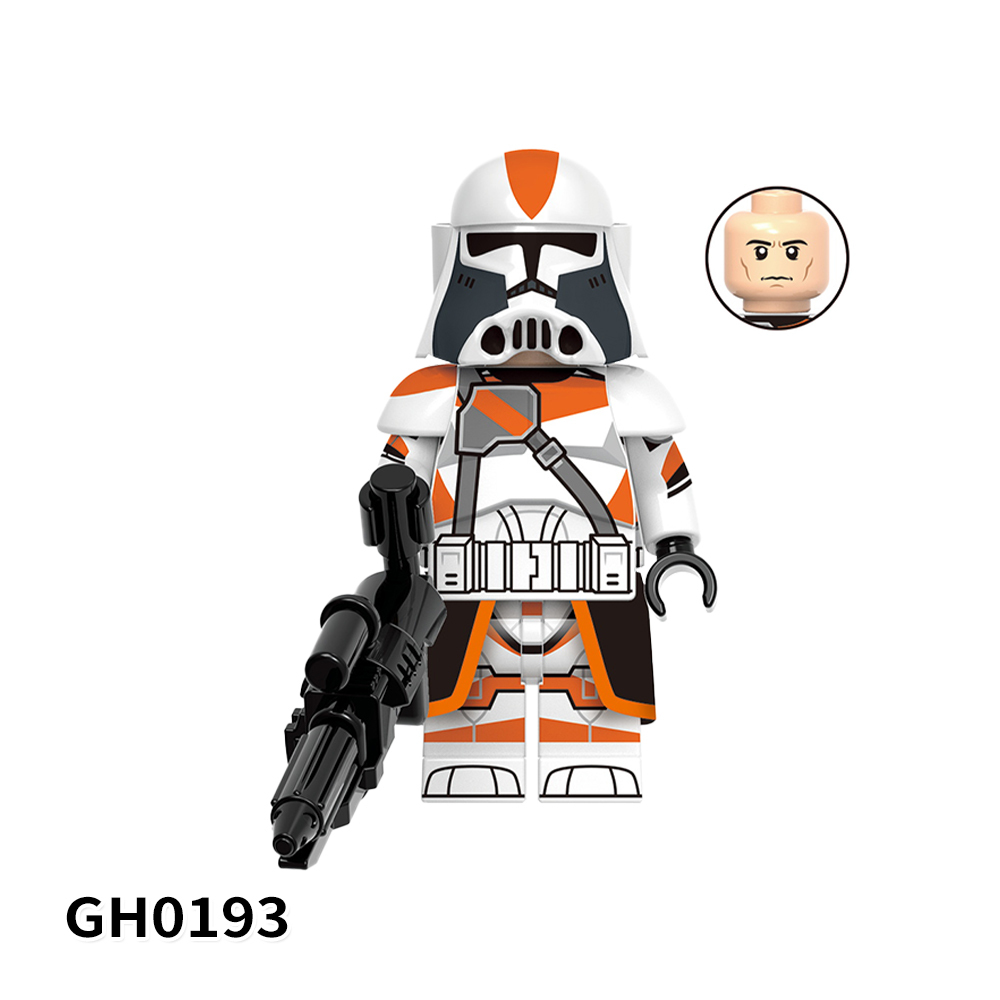 G0125 Star Wars Movies Mini Commander Bacara 212th 414st Scout Clone Troopers Children Gift Plastic  Figures Building Block Bricks Toys