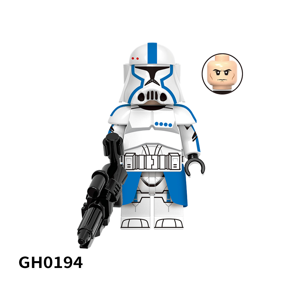 G0125 Star Wars Movies Mini Commander Bacara 212th 414st Scout Clone Troopers Children Gift Plastic  Figures Building Block Bricks Toys
