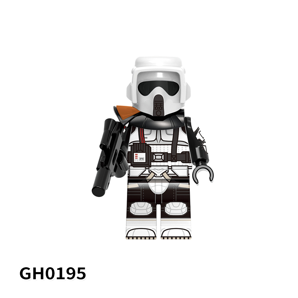 G0125 Star Wars Movies Mini Commander Bacara 212th 414st Scout Clone Troopers Children Gift Plastic  Figures Building Block Bricks Toys