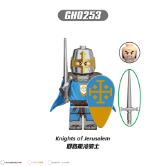 G0133 Medieval Soldiers Military Knights Of Jerusalem Tripoli  Mini Building Blocks Action Figures Kid Gift Toys