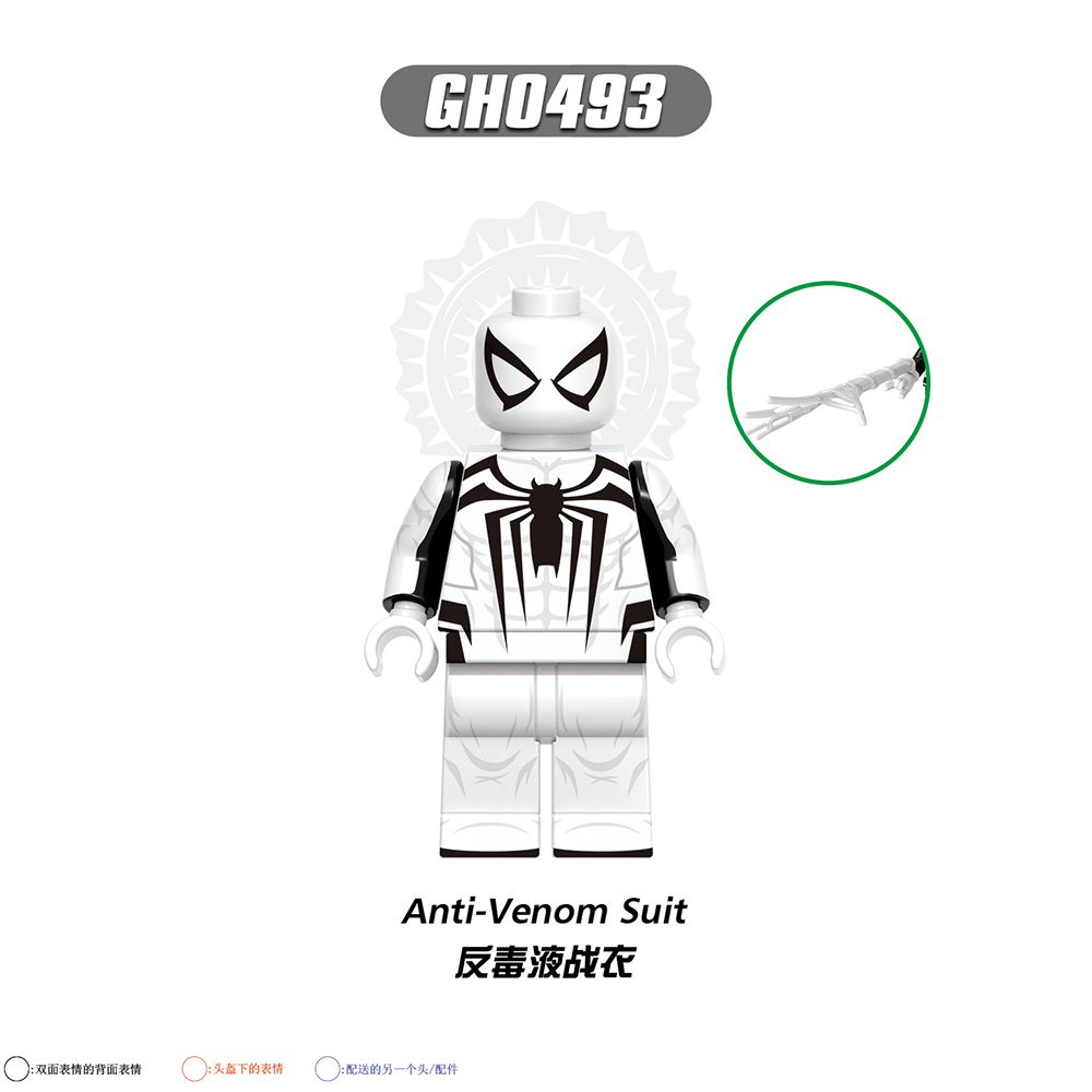 G0162  Marvel Comics Superhero Movie Venom Mister Negative Black Cat Kraven the Hunter Mini Toys Juguetes Gift Building Blocks Sets Toys For Kids