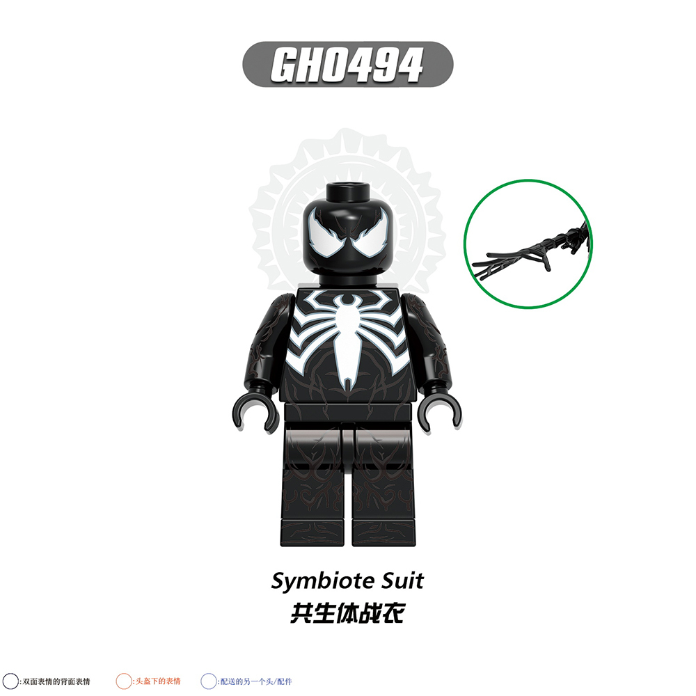 G0162  Marvel Comics Superhero Movie Venom Mister Negative Black Cat Kraven the Hunter Mini Toys Juguetes Gift Building Blocks Sets Toys For Kids