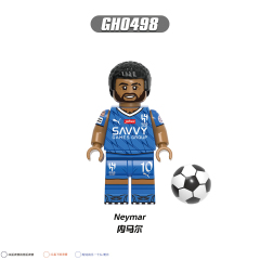 G0163 Footballer Of The Year Messi Courtois Modrić Neymar Mbappé Ronaldo Figures Blocks Puzzle DIY Gifts Juguetes Building Block Sets Educational Kids Toys