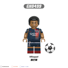 G0163 Footballer Of The Year Messi Courtois Modrić Neymar Mbappé Ronaldo Figures Blocks Puzzle DIY Gifts Juguetes Building Block Sets Educational Kids Toys