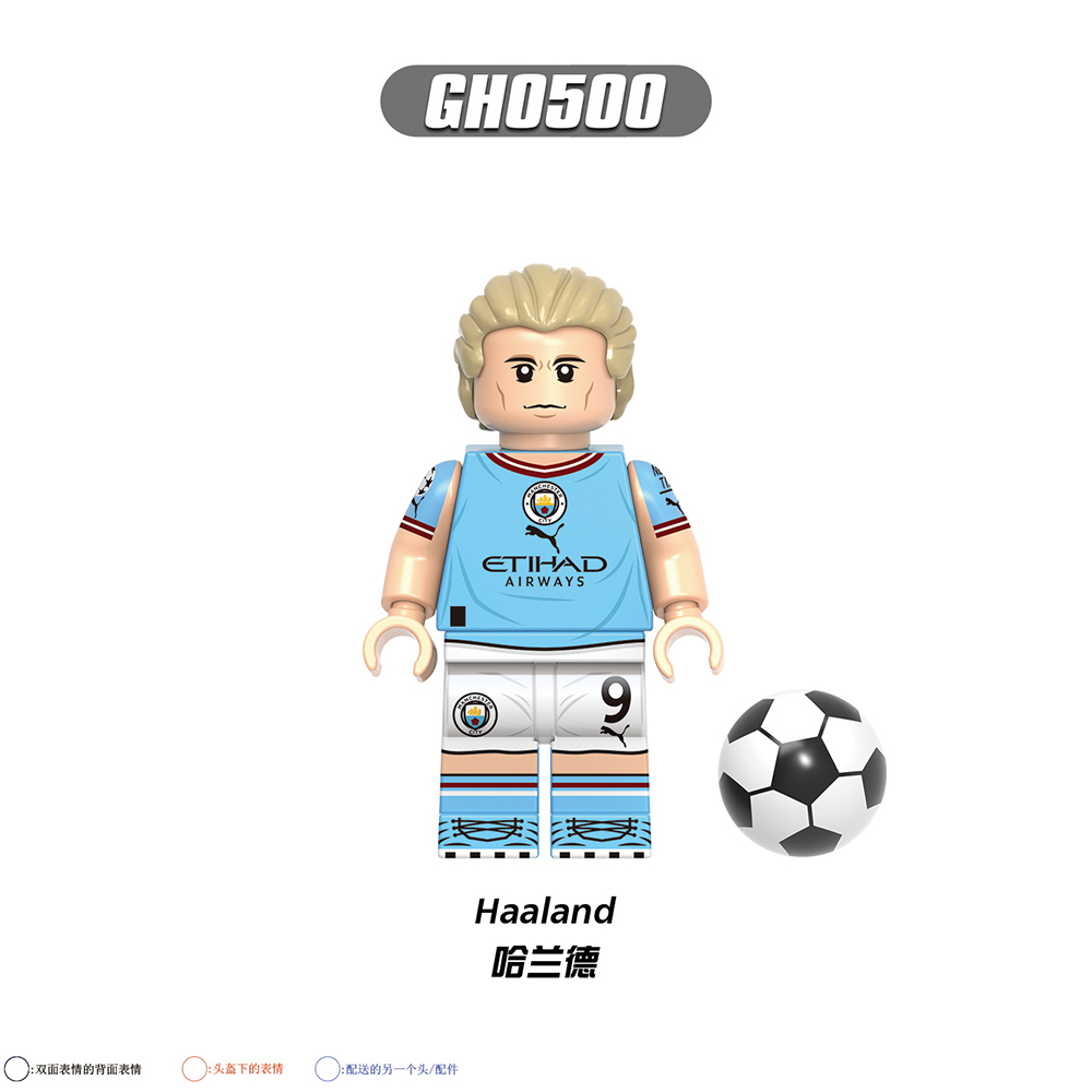 G0163 Footballer Of The Year Messi Courtois Modrić Neymar Mbappé Ronaldo Figures Blocks Puzzle DIY Gifts Juguetes Building Block Sets Educational Kids Toys