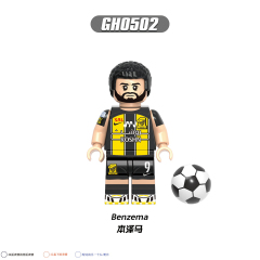 G0163 Footballer Of The Year Messi Courtois Modrić Neymar Mbappé Ronaldo Figures Blocks Puzzle DIY Gifts Juguetes Building Block Sets Educational Kids Toys