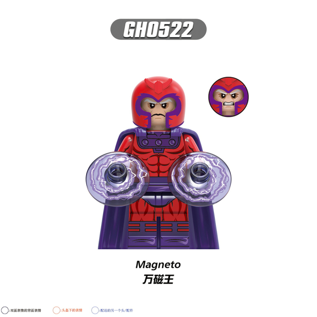 G0166  Marvel Comics Superhero Movie Wolverine Cyclops White Queen Magneto Mini Toys Juguetes Gift Building Blocks Sets Toys For Kids