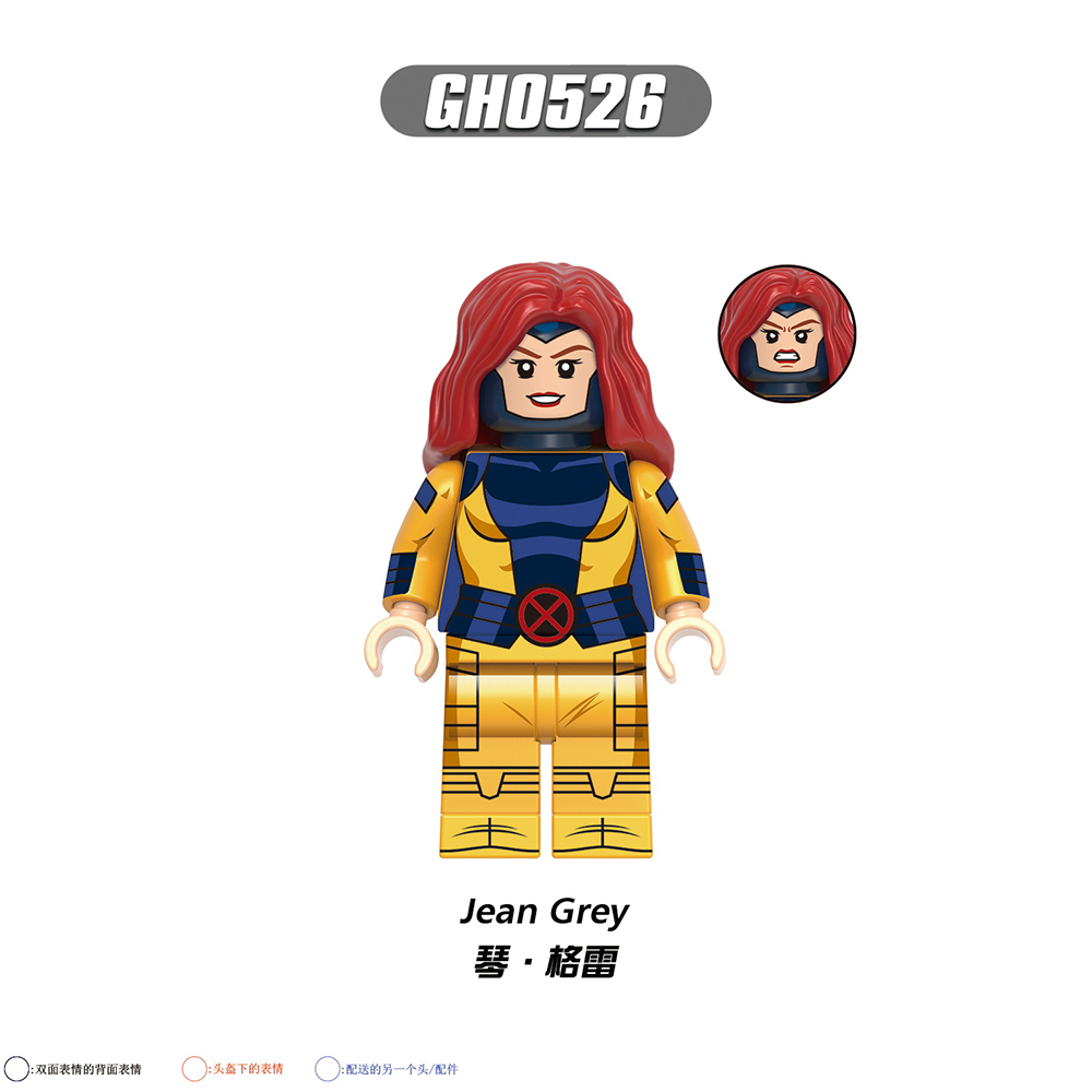 G0166  Marvel Comics Superhero Movie Wolverine Cyclops White Queen Magneto Mini Toys Juguetes Gift Building Blocks Sets Toys For Kids
