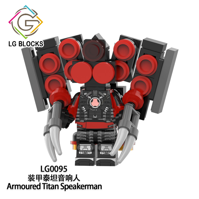 LG1014 Upgraded Titan Drillman Cameraman Speakerman Armoured Titan Drillman Titan Computer Man Drillwoman Skibidi Toilet Game Minifigures Building Blocks Kids Gift Toys