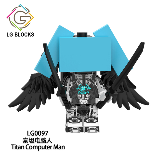 LG1014 Upgraded Titan Drillman Cameraman Speakerman Armoured Titan Drillman Titan Computer Man Drillwoman Skibidi Toilet Game Minifigures Building Blocks Kids Gift Toys