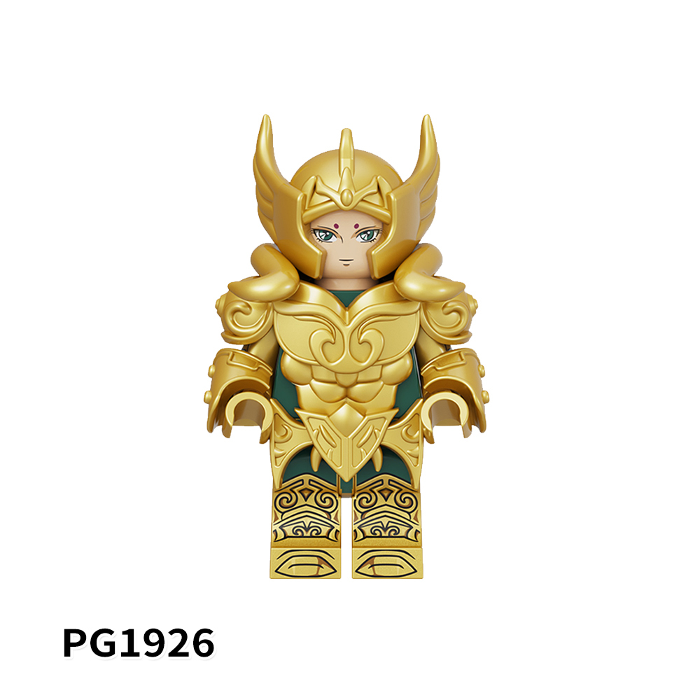 PG8299 Lego Minifigures Twelve Constellation Saint Seiya Anime Characters Plastic Building Blocks Educational Mini Gift Toys for Kids Boys