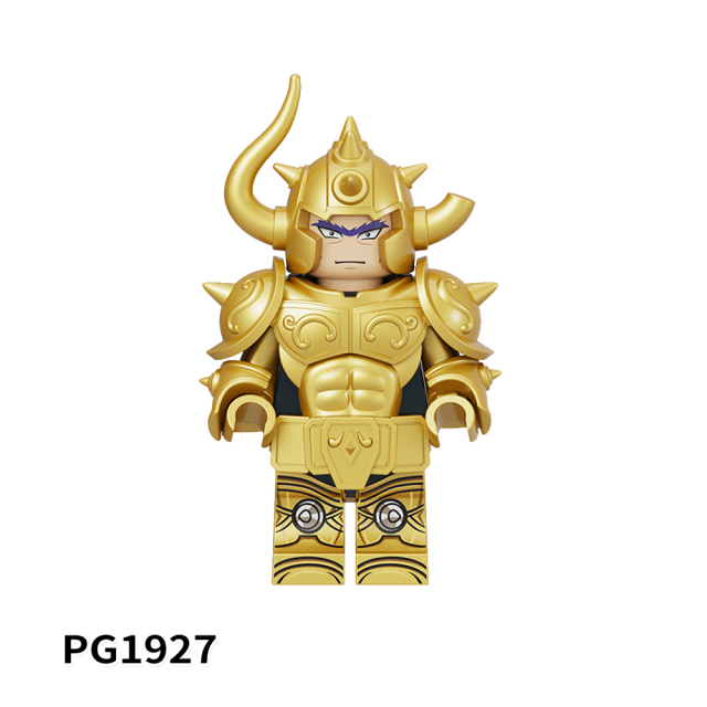 PG8299 Lego Minifigures Twelve Constellation Saint Seiya Anime Characters Plastic Building Blocks Educational Mini Gift Toys for Kids Boys
