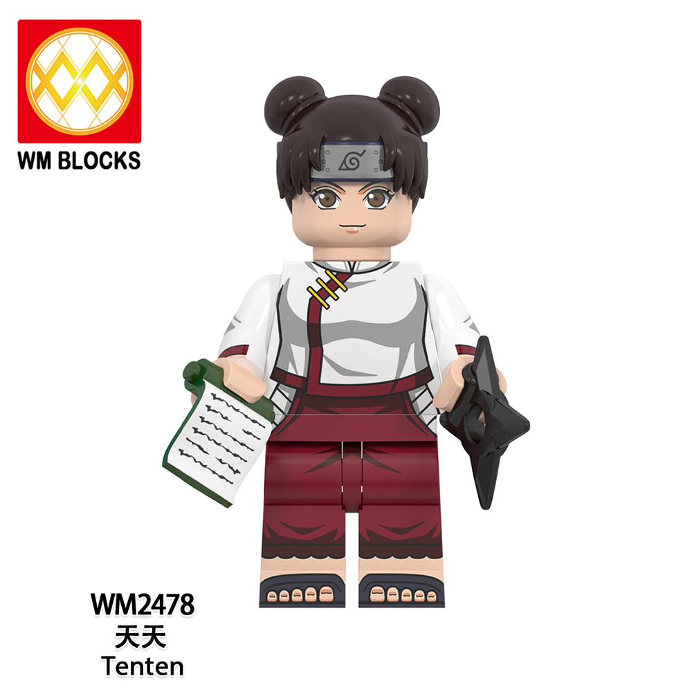 WM6153 lego Anime Naruto yamato sai Tenten mini figures juguetes mini toys building blocks sets Toys for kids