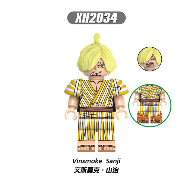 X0352 Japanese Manga ONE PIECE Monkey D. Luffy Nami Yamato Figure Series Gifts Puzzle Creation DIY Juguetes Building Block Sets Educational Anime Kids Toys