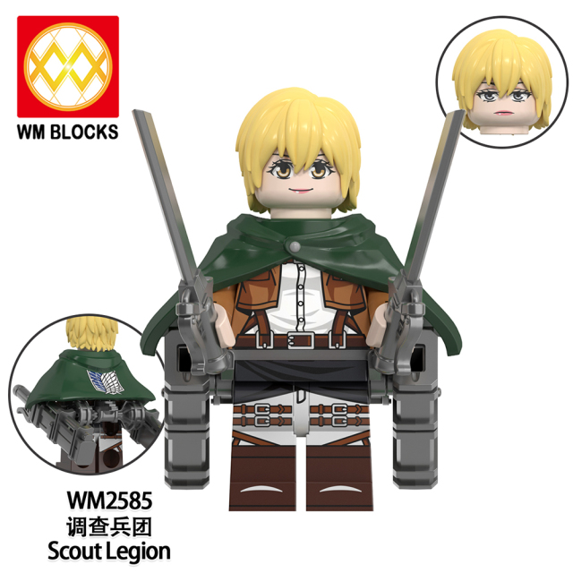 WM6166 lego Anime Attack on Titan Annie leonhart erwin zoe mini figures juguetes mini toys building blocks sets Toys for kids