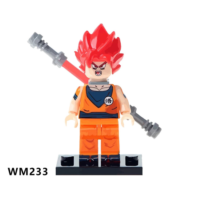 WM6029 Anime Dragon Ball goku Vegeta piccolo birusu broli buu mini figures juguetes mini toys building blocks sets Toys for kids