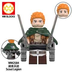 WM6166 lego Anime Attack on Titan Annie leonhart erwin zoe mini figures juguetes mini toys building blocks sets Toys for kids