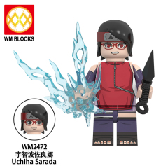 WM6152 lego Anime Naruto Uchiha sasuke mini figures juguetes mini toys building blocks sets Toys for kids