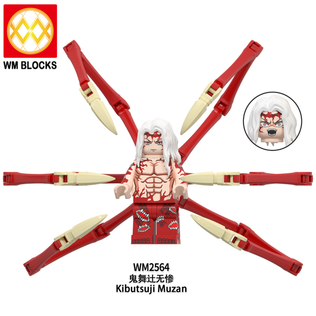 WM6163 lego Anime Demon Slayer kamado tanjirou Hantengu mini figures juguetes mini toys building blocks sets Toys for kids