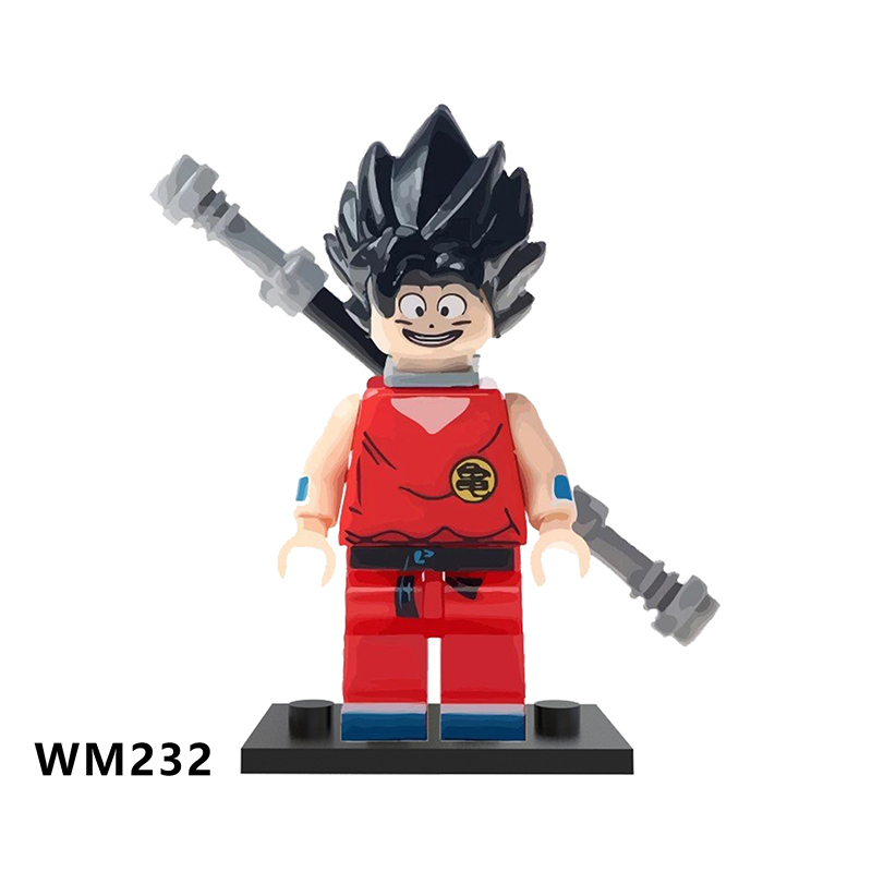WM6029 Anime Dragon Ball goku Vegeta piccolo birusu broli buu mini figures juguetes mini toys building blocks sets Toys for kids