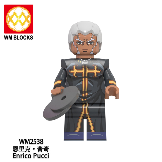 WM6160 lego Anime JoJo's Bizarre Adventure Kujo jotaro mini figures juguetes mini toys building blocks sets Toys for kids